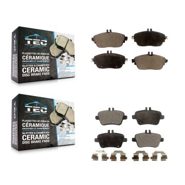 Front Rear Ceramic Brake Pads Kit For Mercedes-Benz GLA250 CLA250 B250 INFINITI QX30 B KTC-100282