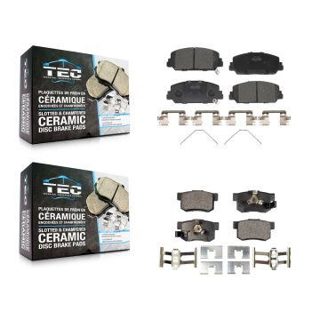 Front Rear Ceramic Brake Pads Kit For 2013-2018 Acura RDX KTC-100283