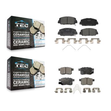 Front Rear Ceramic Brake Pads Kit For Honda Accord KTC-100284