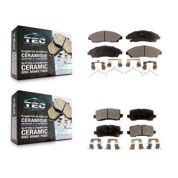 Front Rear Ceramic Brake Pads Kit For 2017-2020 Acura MDX KTC-100290