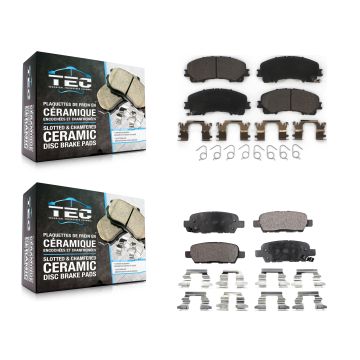 Front Rear Ceramic Brake Pads Kit For Nissan Rogue INFINITI QX50 KTC-100295
