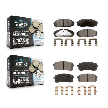 Front Rear Ceramic Brake Pads Kit For 2015-2021 Kia Sedona KTC-100304