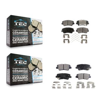 Front Rear Ceramic Brake Pads Kit For Kia Forte Hyundai Elantra GT Forte5 Koup KTC-100309