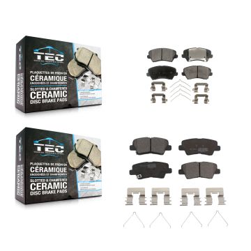 Front Rear Ceramic Brake Pads Kit For Hyundai Veloster Elantra GT KTC-100310