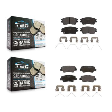 Front Rear Ceramic Brake Pads Kit For 2017-2020 Hyundai Elantra 1.6L KTC-100312