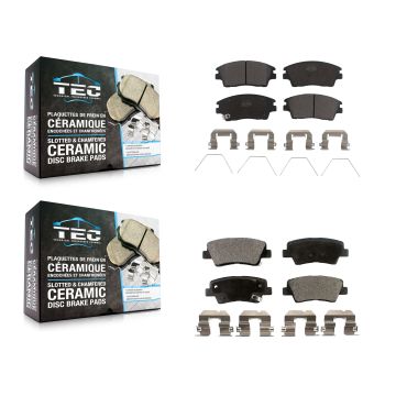 Front Rear Ceramic Brake Pads Kit For Hyundai Tucson Kia Sportage KTC-100313