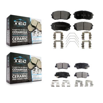 Front Rear Ceramic Brake Pads Kit For 2016 Hyundai Sonata With Electric Parking KTC-100314