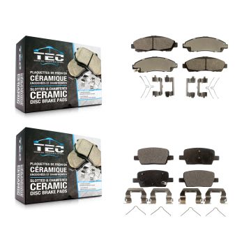 Front Rear Ceramic Brake Pad Kit For Chevrolet Cadillac XT5 Traverse GMC Acadia Buick XT6 KTC-100317