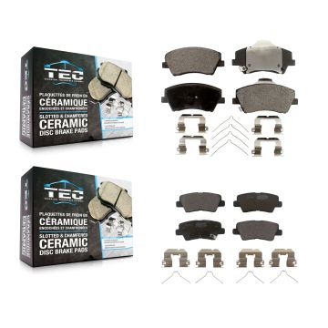 Front Rear Ceramic Brake Pads Kit For Hyundai Elantra Kia Niro Ioniq KTC-100318