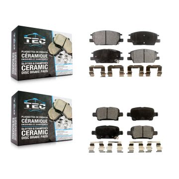 Front Rear Ceramic Brake Pads Kit For Chevrolet Equinox GMC Terrain Malibu Buick LaCrosse KTC-100319