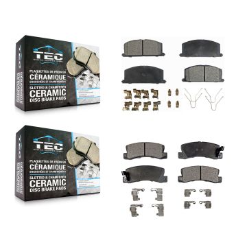 Front Rear Ceramic Brake Pads Kit For Toyota Corolla Celica Geo Prizm Chevrolet Nova KTC-100320