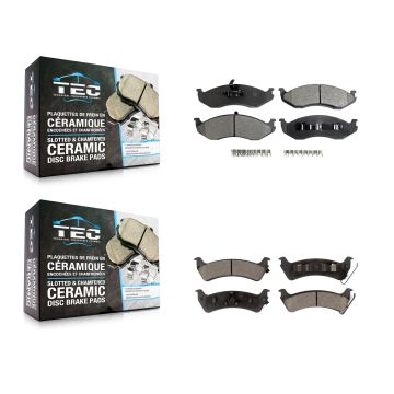 Front Rear Ceramic Brake Pads Kit For Jeep Grand Cherokee KTC-100331