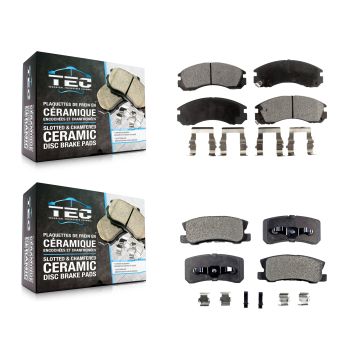 Front Rear Ceramic Brake Pads Kit For Mitsubishi Lancer KTC-100340