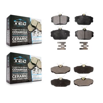 Front Rear Ceramic Brake Pads Kit For Ford Taurus Lincoln Continental Mercury Sable KTC-100344