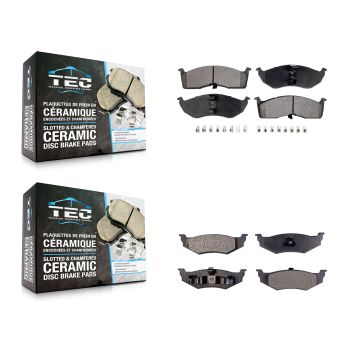Front Rear Ceramic Brake Pads Kit For Neon Chrysler Dodge Plymouth KTC-100349
