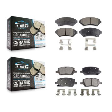 Front Rear Ceramic Brake Pads Kit For 2005 Pontiac Montana FWD KTC-100363