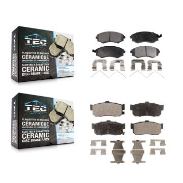 Front Rear Ceramic Brake Pads Kit For INFINITI G20 KTC-100366