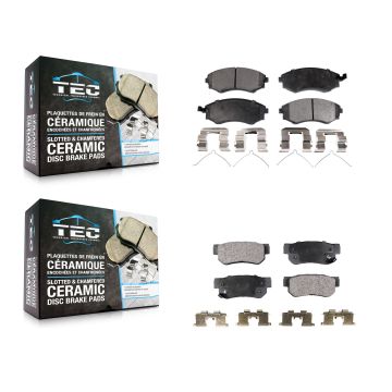 Front Rear Ceramic Brake Pads Kit For Hyundai Sonata Kia Optima Magentis KTC-100367