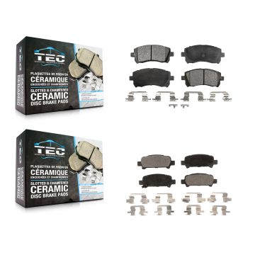 Front Rear Ceramic Brake Pads Kit For Subaru Impreza Forester Outback Legacy KTC-100375