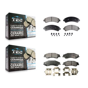 Front Rear Ceramic Brake Pads Kit For Chevrolet GMC Blazer Jimmy S10 Sonoma Isuzu Hombre KTC-100378