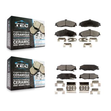 Front Rear Ceramic Brake Pads Kit For Chevrolet Corvette Cadillac XLR KTC-100380