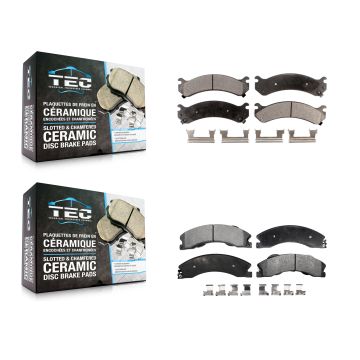 Front Rear Ceramic Brake Pads Kit For GMC Savana 3500 Chevrolet Express 4500 KTC-100387