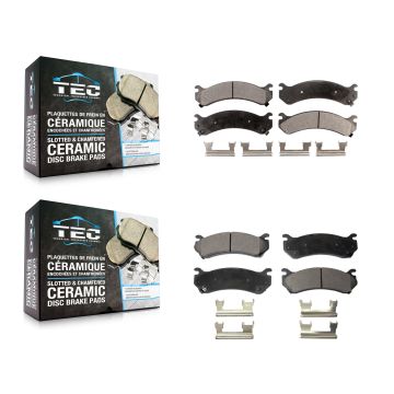 Front Rear Ceramic Brake Pads Kit For Chevrolet GMC Sierra 2500 HD Silverado 3500 Classic KTC-100388