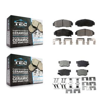 Front Rear Ceramic Brake Pads Kit For Honda Accord Acura TL TSX CL RL KTC-100397