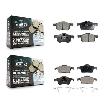 Front Rear Ceramic Brake Pads Kit For Volvo S60 XC70 V70 S80 KTC-100400