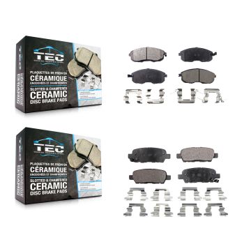 Front Rear Ceramic Brake Pads Kit For Nissan Sentra Altima Juke 350Z INFINITI G35 KTC-100406
