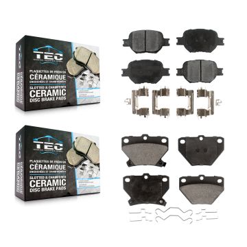 Front Rear Ceramic Brake Pads Kit For Toyota Celica KTC-100408