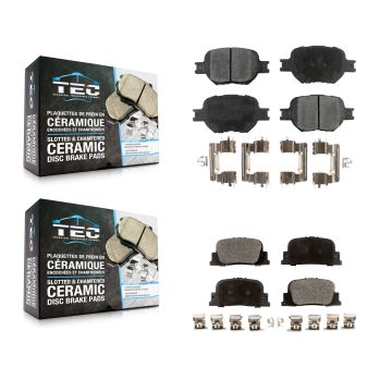 Front Rear Ceramic Brake Pads Kit For 2005-2010 Scion tC KTC-100409