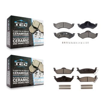 Front Rear Ceramic Brake Pads Kit For 2002 Dodge Dakota KTC-100410