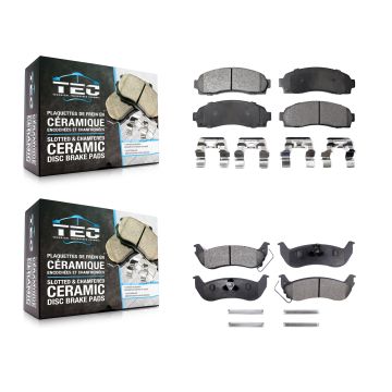 Front Rear Ceramic Brake Pads Kit For Ford Ranger Mazda B2300 B4000 KTC-100417