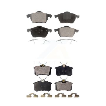 Front Rear Ceramic Brake Pads Kit For Volkswagen Passat Audi A4 Quattro A6 S6 KTC-100421