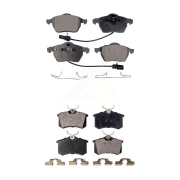 Front Rear Ceramic Brake Pads Kit For Volkswagen Passat Audi A4 Quattro A6 S6 KTC-100425