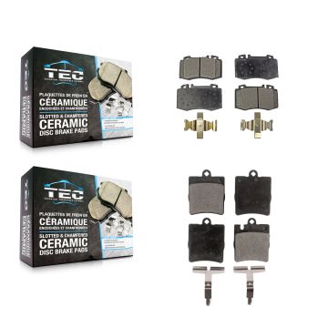 Front Rear Ceramic Brake Pads Kit For Mercedes-Benz C230 SLK350 C320 C350 KTC-100428