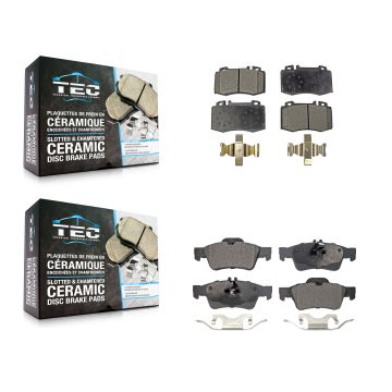Front Rear Ceramic Brake Pads Kit For Mercedes-Benz E350 SL500 SL550 E500 CLS550 CLS500 KTC-100429