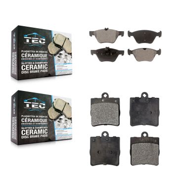 Front Rear Ceramic Brake Pads Kit For Chrysler Crossfire Mercedes-Benz SLK320 KTC-100430