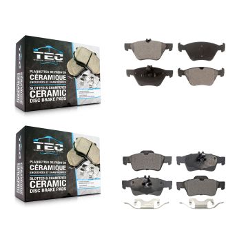 Front Rear Ceramic Brake Pads Kit For Mercedes-Benz E350 E320 E300 KTC-100432