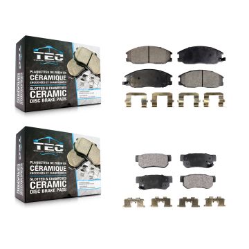 Front Rear Ceramic Brake Pads Kit For Hyundai Santa Fe Kia Amanti XG350 XG300 KTC-100439