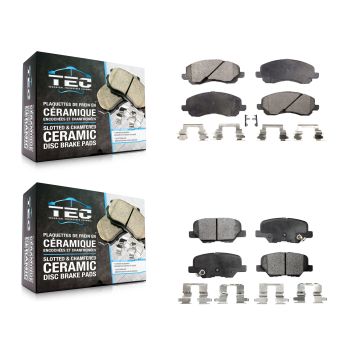 Front Rear Ceramic Brake Pads Kit For Mitsubishi RVR Outlander Sport KTC-100442