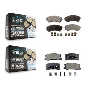 Front Rear Ceramic Brake Pads Kit For Mitsubishi Endeavor Montero KTC-100445