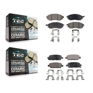 Front Rear Ceramic Brake Pads Kit For INFINITI Nissan Murano G37 G35 EX35 FX35 QX50 M35 KTC-100454