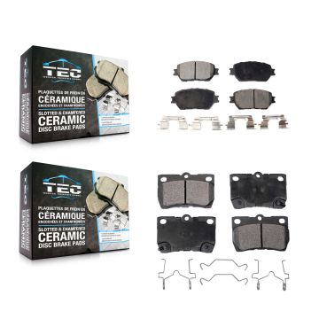 Front Rear Ceramic Brake Pads Kit For Lexus IS250 GS300 KTC-100460