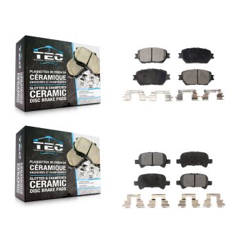 Front Rear Ceramic Brake Pads Kit For Toyota Camry Vehicles Manufactured In USA KTC-100462