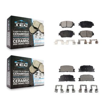 Front Rear Ceramic Brake Pads Kit For Toyota Camry Vehicles Manufactured In Japan KTC-100463