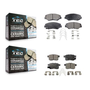 Front Rear Ceramic Brake Pads Kit For Honda Accord KTC-100469