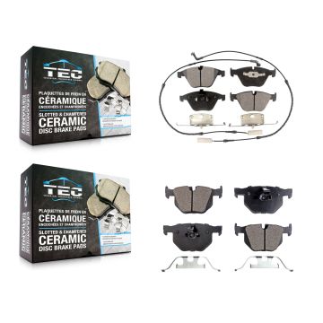 Front Rear Ceramic Brake Pads Kit For BMW 530i 530xi 528i xDrive 525i 535i 535xi 528xi KTC-100474