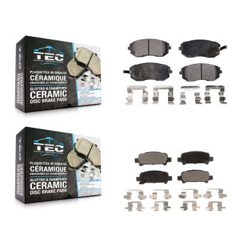 Front Rear Ceramic Brake Pads Kit For Subaru Impreza Outback Legacy Forester Baja KTC-100487